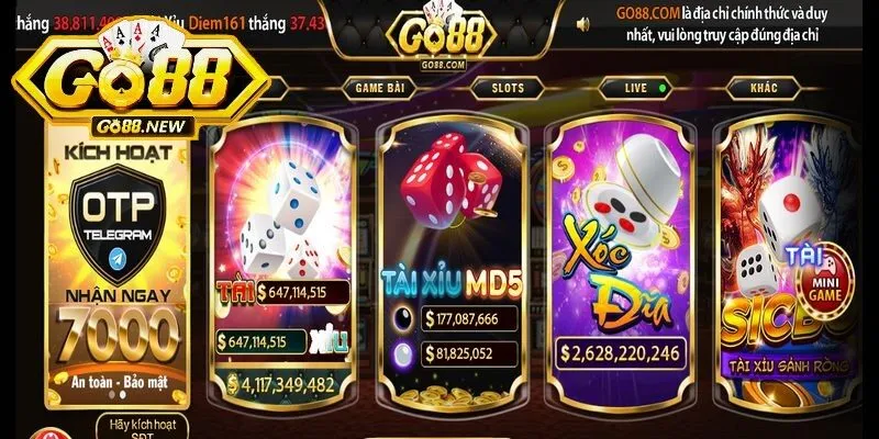 Tài Xỉu Go88 được đánh giá cao bởi mang lại những giây phút giải trí trọn vẹn