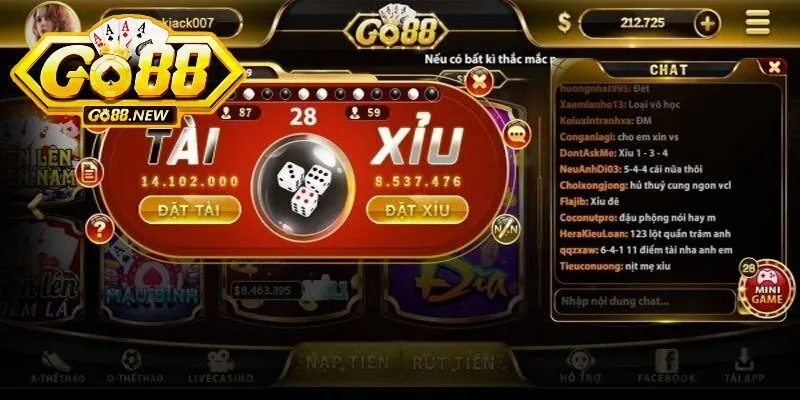 Tham gia chơi Tài Xỉu tại Go88 đơn giản, nhanh chóng chỉ với 4 bước