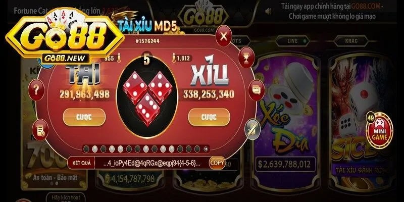 Tham gia Tài xỉu MD5 Go88 đơn giản chỉ với vài bước thực hiện
